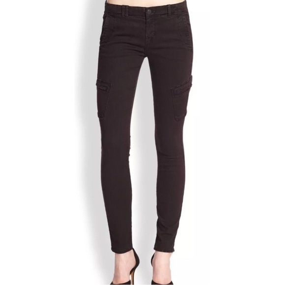 VINCE Slim Cargo Stretch Chino Pockets Mulberry Pants Jeans Sz 26 - Picture 1 of 15